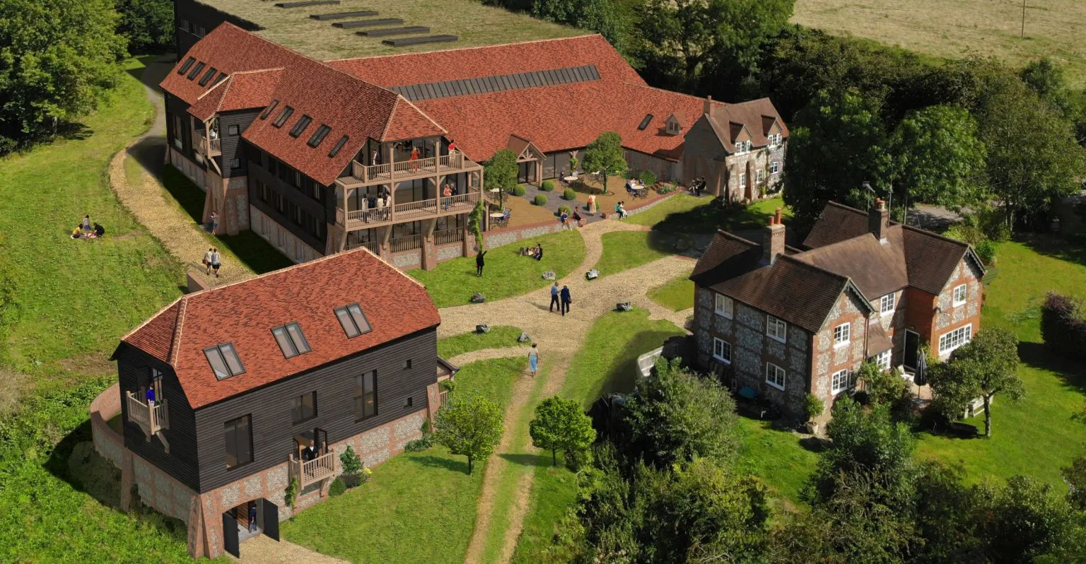 Nichols brown webber architecture garsington opera chilterns drone