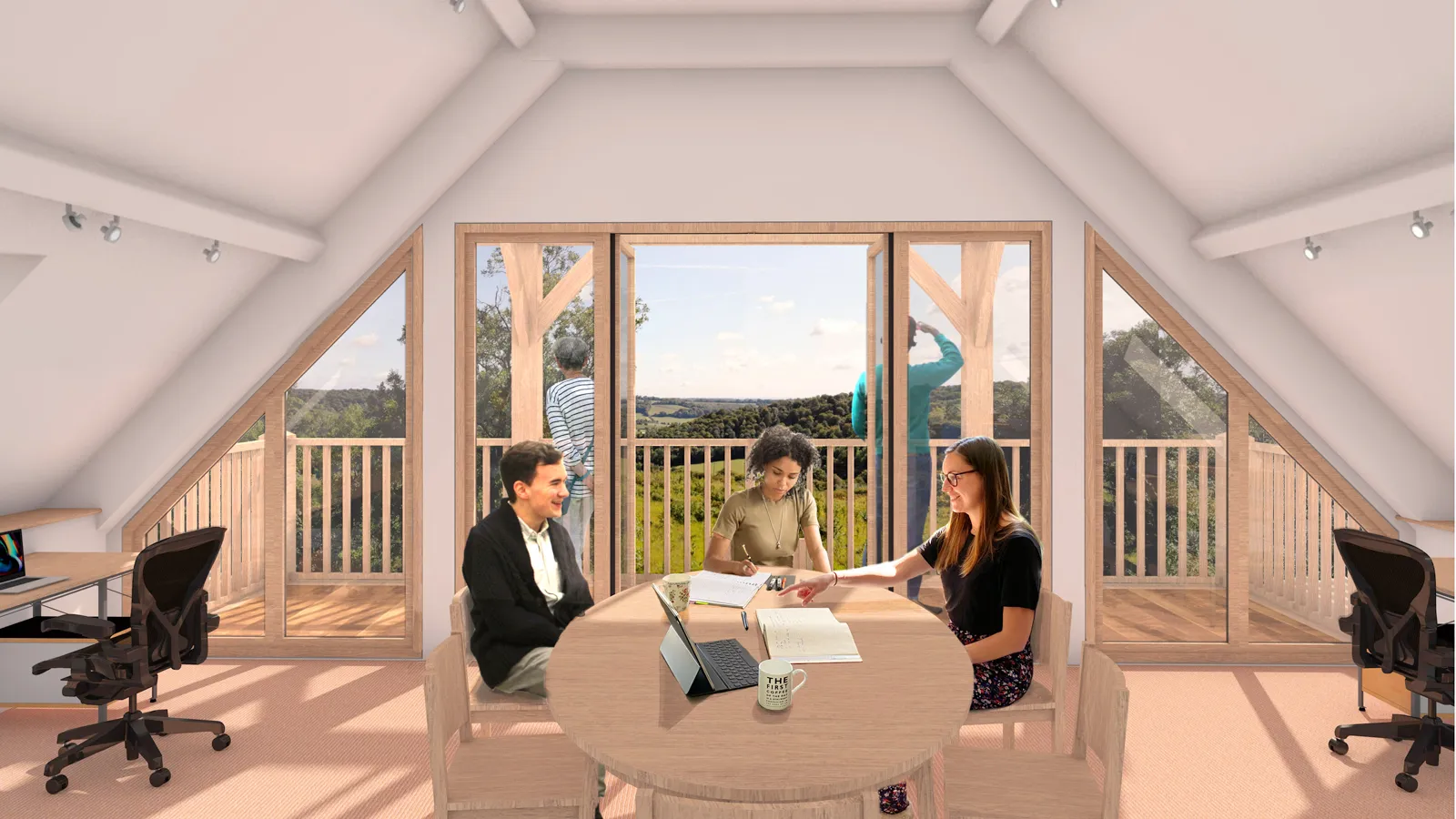 Garsington Opera Rehearsal Architecture Interior Office Chilterns